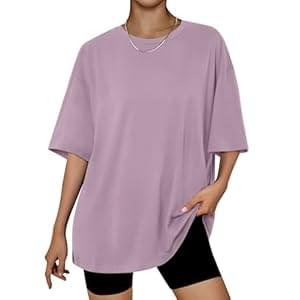 Trendy Queen Womens Oversized Summer T Shirts Fashion Workout Plus Size Tops Short Sleeve Beach Vacation Gym Clothes 2025